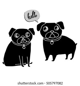 dog, vector, breed, cute, pet, animal, bulldog, french, french bulldog