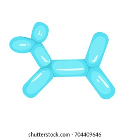Dog. Vector. Cartoon. Isolated art on white background. Flat. Balloon 