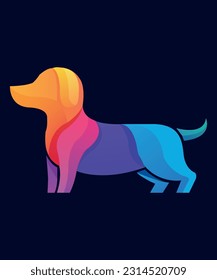 Dog Vector: A charming and playful illustration of a dog, ideal for pet-themed designs and creative projects.