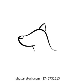 dog vector design template illustration