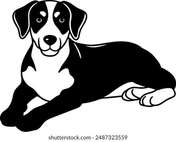 dog vector design with a white background