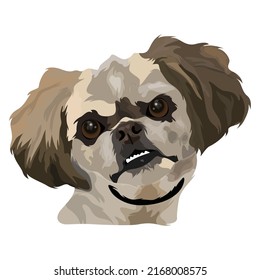 Dog Vector Design With White Color Background