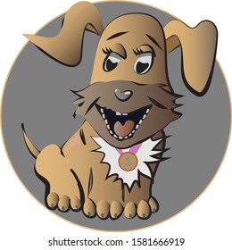 dog vector drawing new version illustration