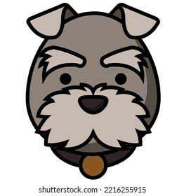 dog vector faces vector illustration design