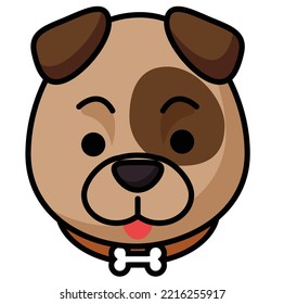 dog vector faces vector illustration design