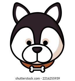 dog vector faces vector illustration design