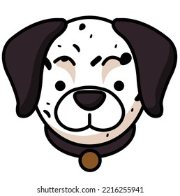 dog vector faces vector illustration design