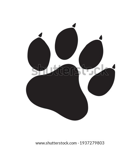 Similar – Image, Stock Photo Wet dog paw prints on the pavement stones