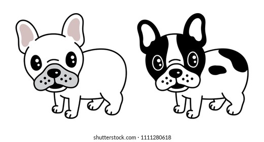 dog vector french bulldog icon logo pug illustration doodle cartoon character