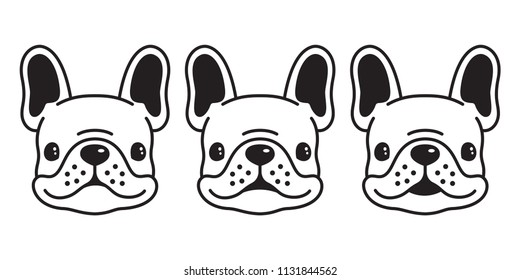 dog vector french bulldog icon logo cartoon character illustration symbol doodle graphic