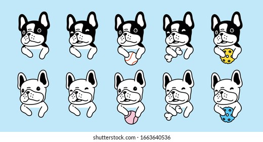 dog vector french bulldog icon pet toy puppy cartoon character symbol illustration doodle design