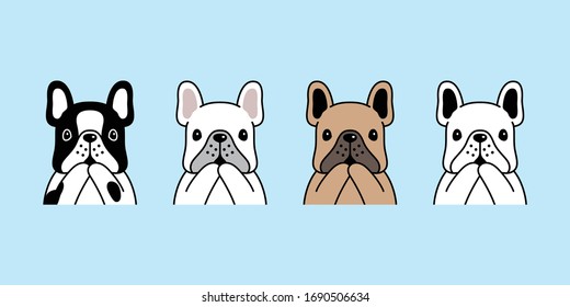 dog vector french bulldog icon pet puppy cartoon character illustration symbol doodle design