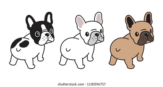 dog vector french bulldog logo icon cartoon character illustration symbol