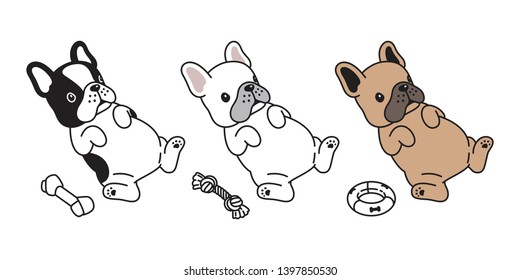 dog vector french bulldog toy icon character cartoon puppy logo illustration doodle