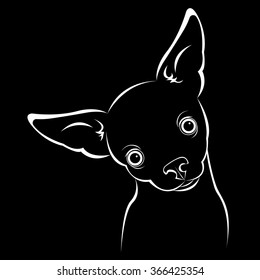 dog vector funny little home eared background