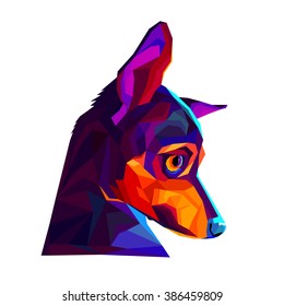 dog vector funny little home eared background