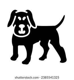 Dog Vector Glyph Icon For Personal And Commercial Use.
