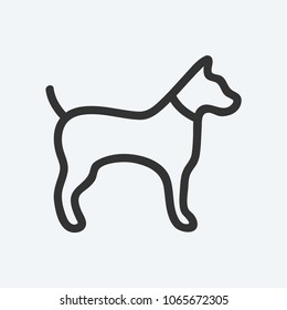 Dog vector icon