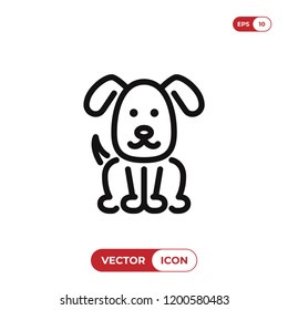 Dog vector icon