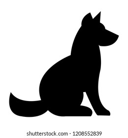 Dog vector icon