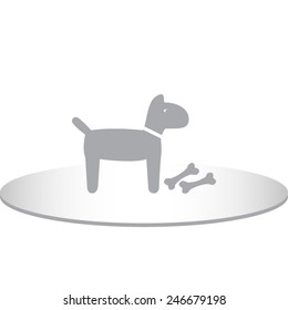 Dog vector icon