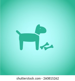 Dog vector icon