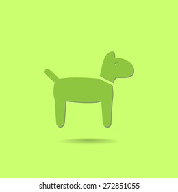 Dog vector icon 