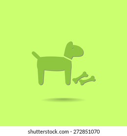 Dog vector icon 