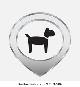 Dog vector icon 