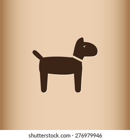 Dog vector icon 