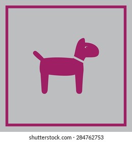 Dog vector icon 