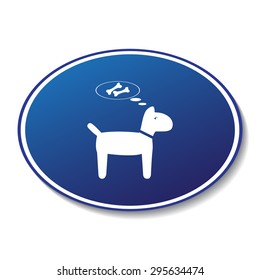 Dog vector icon 
