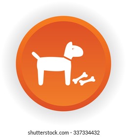 Dog vector icon 