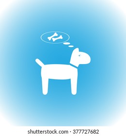 Dog vector icon 