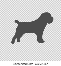 Dog vector icon eps 10. Simple isolated illustration. Chinese year zodiac symbol 2018 logo.