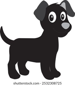 Vector del perro, Ilustración vectorial del icono, silueta del perro de un perro aislado en un fondo blanco, EPS, PNG, Vector,