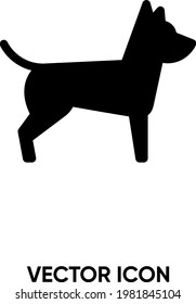 Dog vector icon. Modern, simple flat vector illustration for website or mobile app. Dog symbol, logo illustration. Pixel perfect vector graphics	