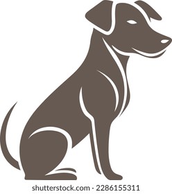 Dog vector icon. Perfect dog vector sticker. Dog shop scalable logo.