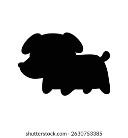 dog vector icon puppy logo pet cartoon character silhouette doodle symbol illustration isolated design