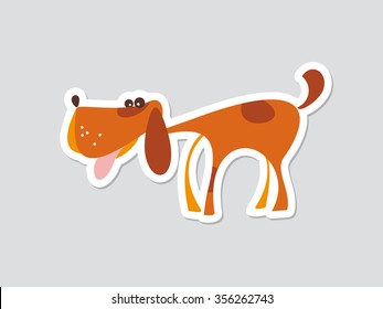Dog. Vector illustration.