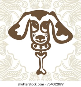 Dog. Vector illustration.