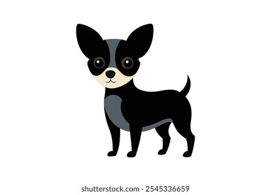 Ilustración vectorial de perro. Logo de perro negro Diseño. Arte del perro, dibujo del perro