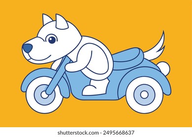 Dog Vector Illustration Cartoon, Clipart and Line Art Designs for Print
