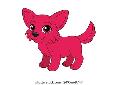 Dog Vector Illustration Cartoon, Clipart and Line Art Designs for Print