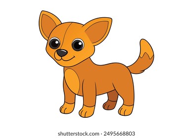 Dog Vector Illustration Cartoon, Clipart and Line Art Designs for Print