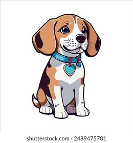 Un diseño de Ilustración vectorial de perro 