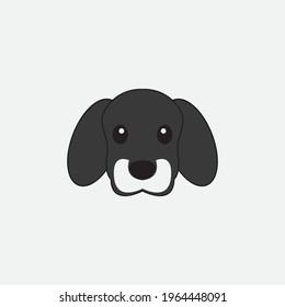 dog vector illustration design icon logo template