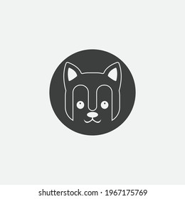 dog vector illustration design icon logo template