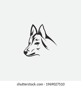 dog vector illustration design icon logo template