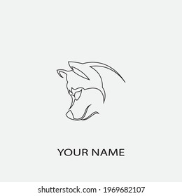 dog vector illustration design icon logo template